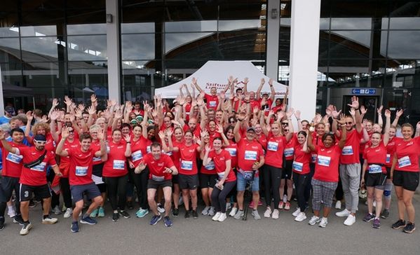Mit 156 Läuferinnen und Läufern ist die Stiftung Liebenau an den Start gegangen