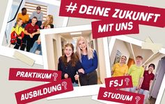 Das Foto zeigt eine Collage mit verschiedenen Ausbildungsberufen.